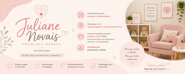 Foto de Juliane Novais, Psicólogo Infantil em São Paulo