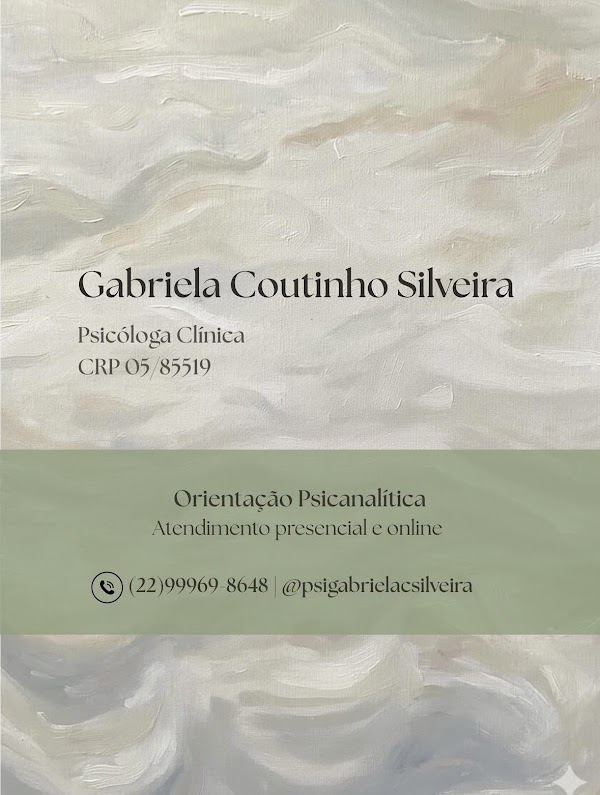 Foto de Gabriela Silveira, Clínica de Psicanálise em Niterói