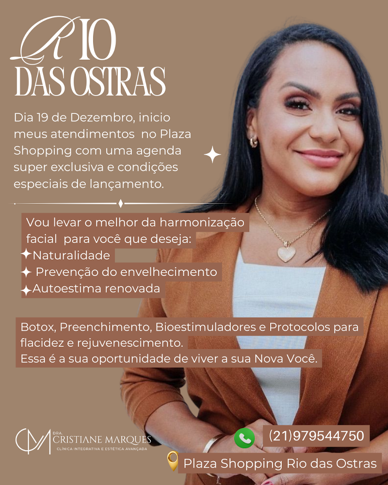 Foto de Dra. Cristiane Marques, Especialista em Harmonização Orofacial em Rio das Ostras