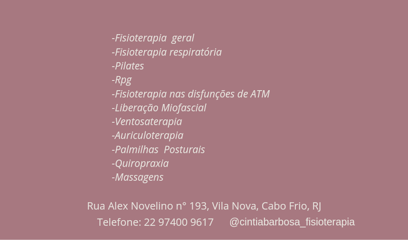 Foto de Cintia Barbosa Fisioterapia, Clínica de Fisioterapia em Cabo Frio