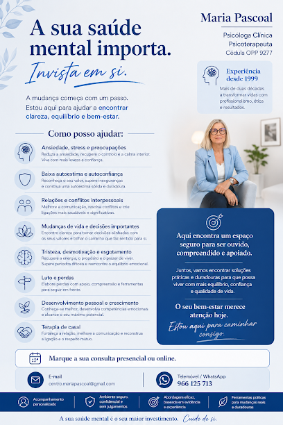 Foto de Maria Pascoal, Psicóloga em Lisboa